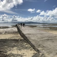干潮の西桟橋