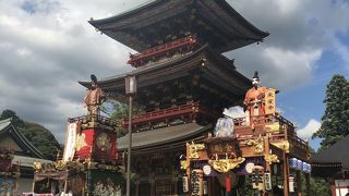 大きなお寺に大きな公園