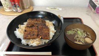 天浜線の駅で食べるおいしいうな丼