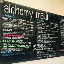 メニューの黒板