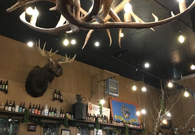 美味しいビールと大盛の料理