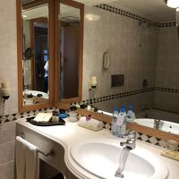 ハンドタオルに添えられていた生花に感動