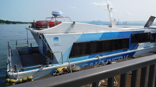 「博多ふ頭」と「海の中道」を結ぶ高速船