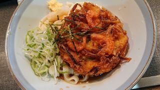 新幹線ホームにあるきしめん