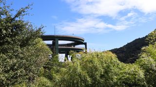 大滝のバス停からよく見える