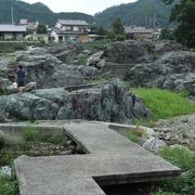 地元の方が水遊び