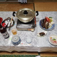 初日の夕食（イセエビ鍋）