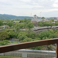 上から見下ろす熊本城