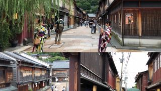 メイン通りの和カフェにて「ひがし茶屋街」～金沢市東山～