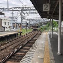 小さい駅でした。