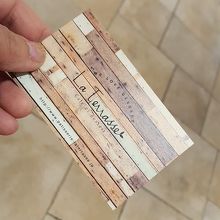 メニューではなくカードだが。店全体がこのカードの雰囲気