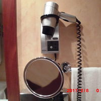 拡大鏡とドライヤー