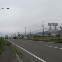 ホテル前の国道36号線