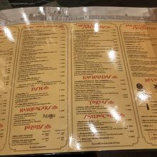 メニューは豊富