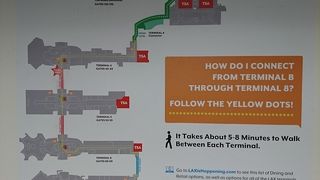 国内線からの乗り換えは歩いたほうがよい