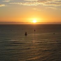 ２３階のラナイから見た「海に沈む夕日」