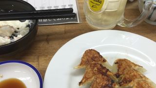 一口餃子がおいしい