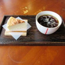 黒珈琲とチーズケーキ、レベルは高いです