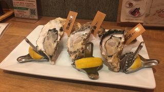 牡蠣を日本酒で！