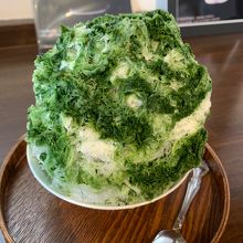 濃厚抹茶かき氷　小豆抜き