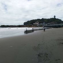 湘南海岸からの江の島風景