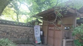 博多の歴史の象徴である博多塀に囲まれた水がテーマの庭園
