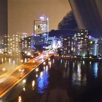 部屋から新潟駅方面を