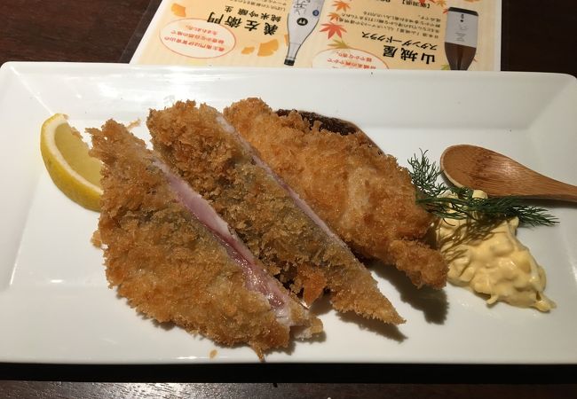 あじフライが意外にも美味しい