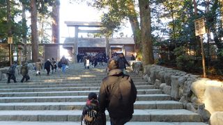 撮影は階段下まで