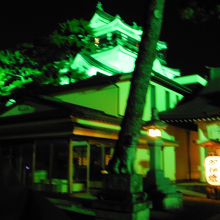 龍城神社(夜景:光量変更)