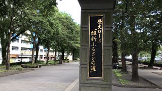 歴史を感じる散歩道