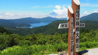 芦ノ湖と富士山　天気さえよければ