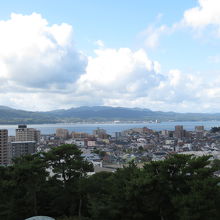 天守閣から