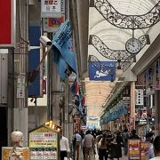 活気がある商店街