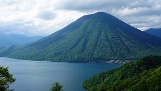 中禅寺湖と男体山