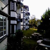 リビングルームから直接庭へ出られる