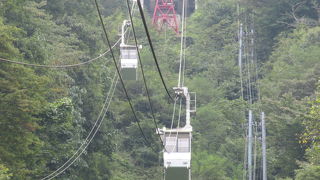 山頂まで4分ほどです
