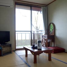 部屋からの眺めもよし