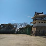 知多市にある大草城址、城の展望台あります