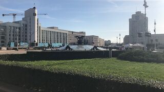 レーニン像がある