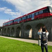 Appenzeller Bahnen AG は牧歌的な風景が広がる路線