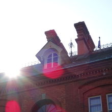 庁舎を一周しました。