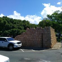 港から見た砦全景