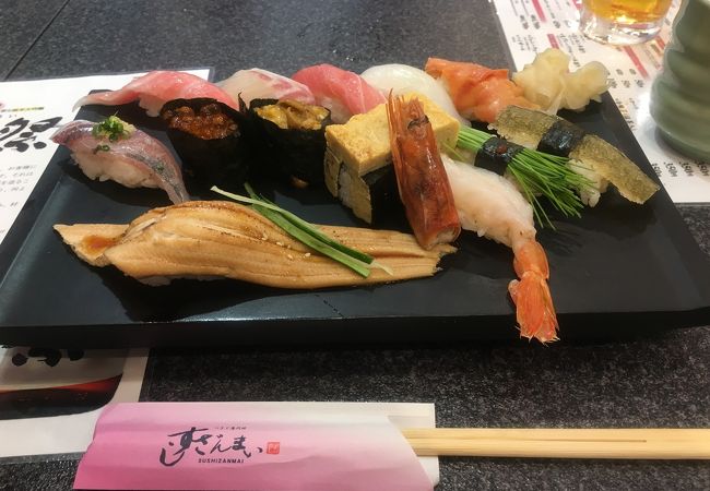 特選すしざんまいとまぐろざんまいに舌鼓！大名椀もついてます