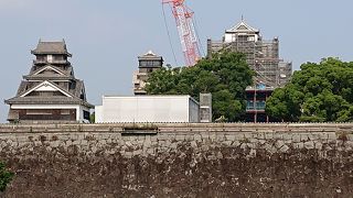 復旧工事中の熊本城 一般公開始まる