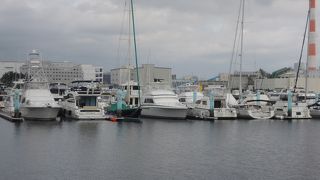 夢の島公園内にある船着場