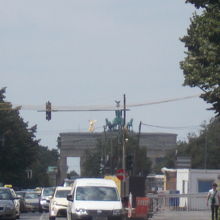 奥がブランデンブルグ門です。