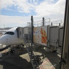 ラウンジからの AIRBUS A350