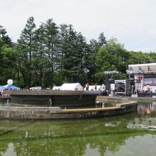 止まっている大噴水