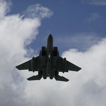 たまに戦闘機も見れます